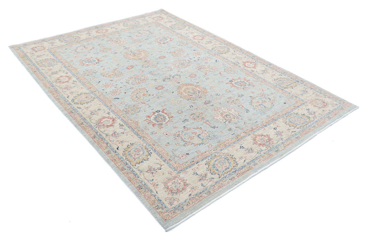 Hand Knotted Ziegler Farhan Wool Rug - 5'7'' x 7'9''