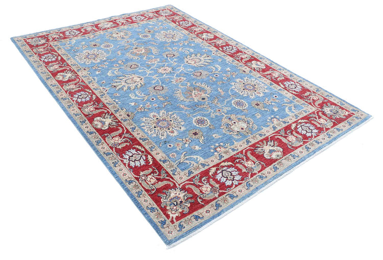 Hand Knotted Ziegler Farhan Wool Rug - 5'7'' x 7'9''