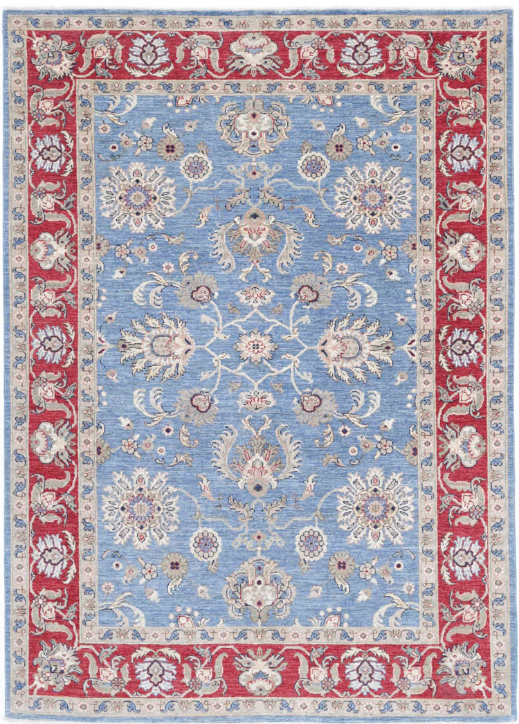 Hand Knotted Ziegler Farhan Wool Rug - 5'7'' x 7'9''