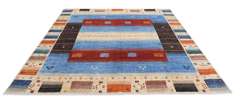 Hand Knotted Gabbeh Wool Rug - 8'2'' x 9'6''