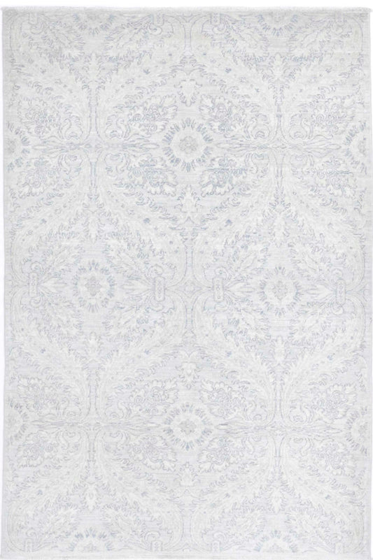 Hand Knotted Artemix Wool Rug - 4'0'' x 6'2''
