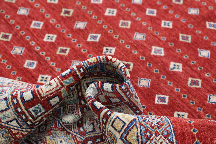 Hand Knotted Khurjeen Wool Rug - 7'9'' x 9'8''