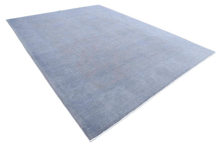 Hand Knotted Overdyed Wool Rug - 9'10'' x 13'1''