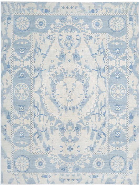 Hand Knotted Artemix Wool Rug - 9'0'' x 11'10''