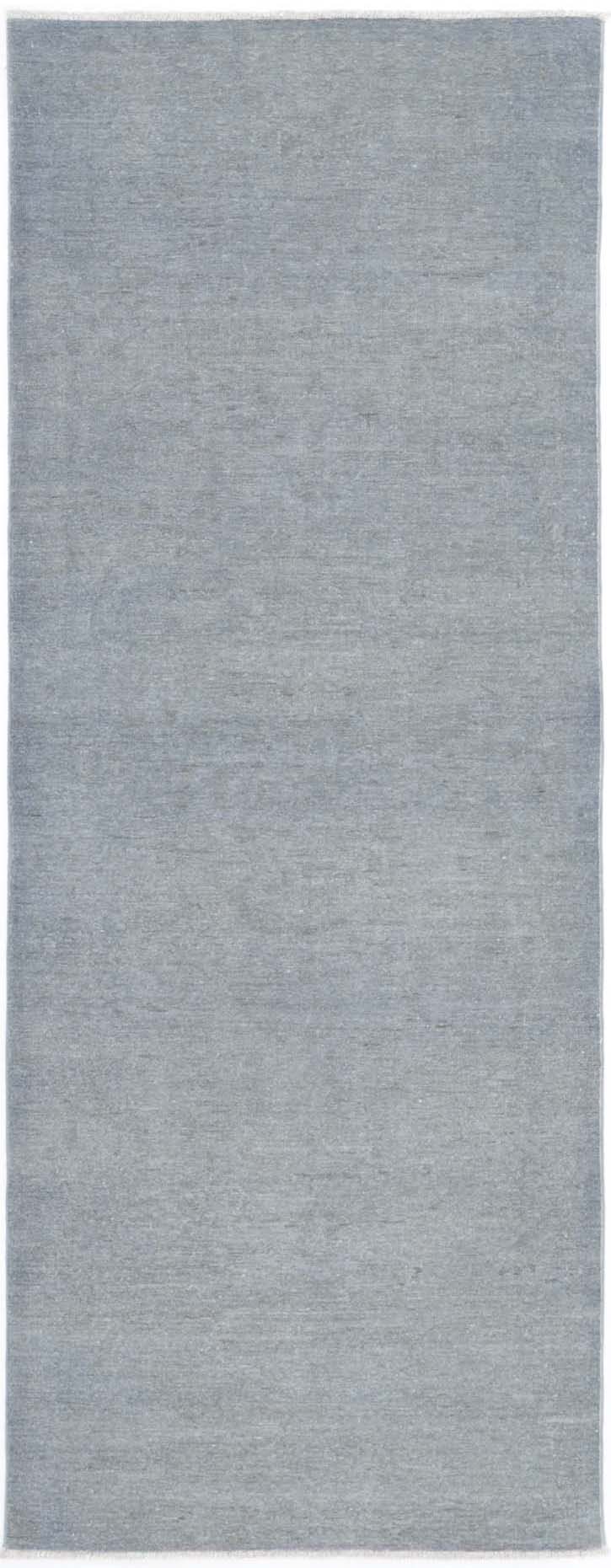 Hand Knotted Overdyed Wool Rug - 2'9'' x 7'10''
