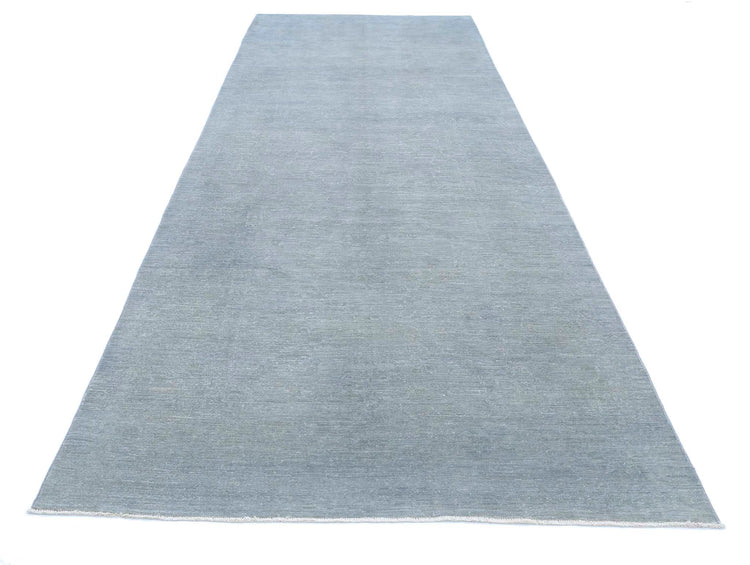 Hand Knotted Overdyed Wool Rug - 5'2'' x 14'10''