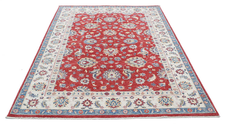 Hand Knotted Ziegler Farhan Wool Rug - 5'7'' x 7'9''