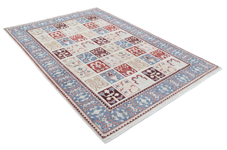 Hand Knotted Ziegler Farhan Wool Rug - 5'7'' x 8'1''