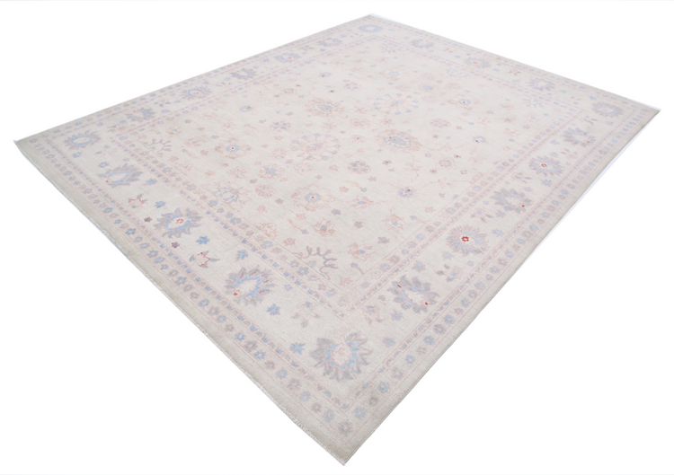 Hand Knotted Serenity Wool Rug - 7' 11" X 9' 9" 7' 11" X 9' 9" (241 X 297) / Ivory / Wool