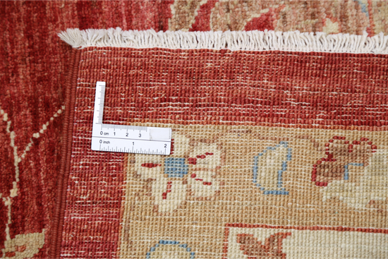 Hand Knotted Ziegler Wool Rug - 10' 2" X 12' 9" 10' 2" X 12' 9" (310 X 389) / Red / Wool