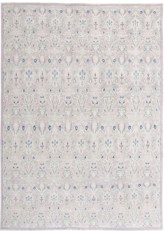 Hand Knotted Fine Artemix Wool Rug - 9'9'' x 13'7''