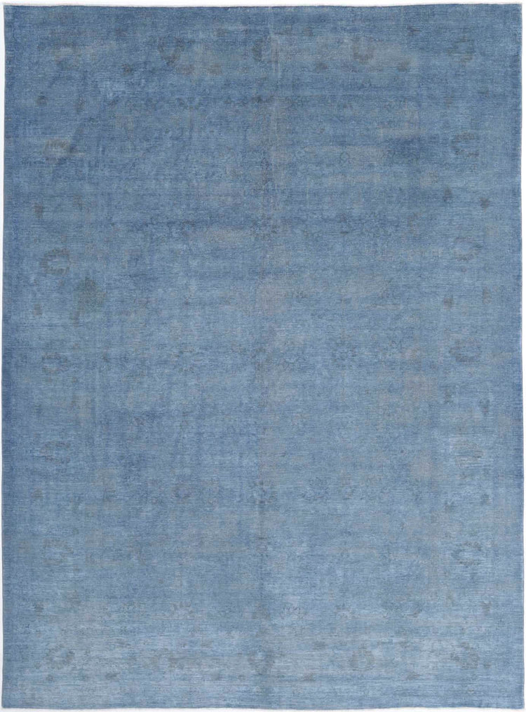 Hand Knotted Fine Overdyed Wool Rug - 9'11'' x 13'6''