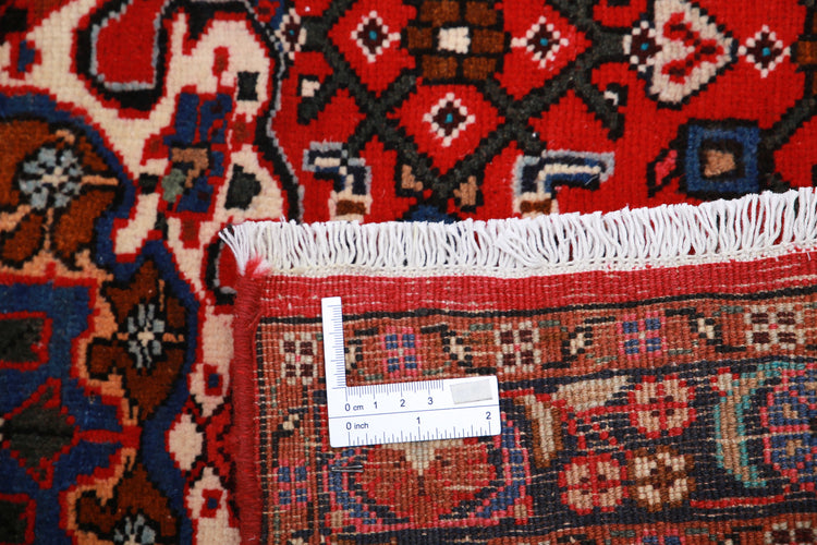 Hand Knotted Persian Hamadan Wool Rug - 3'3'' x 5'0''