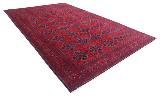 Hand Knotted Afghan Khamyab Wool Rug - 9'8'' x 15'6''
