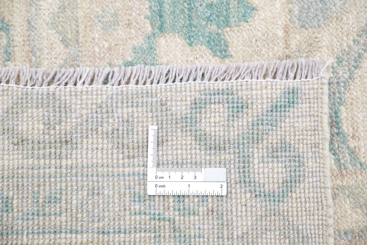 Hand Knotted Khotan Wool Rug - 9'10'' x 13'7''
