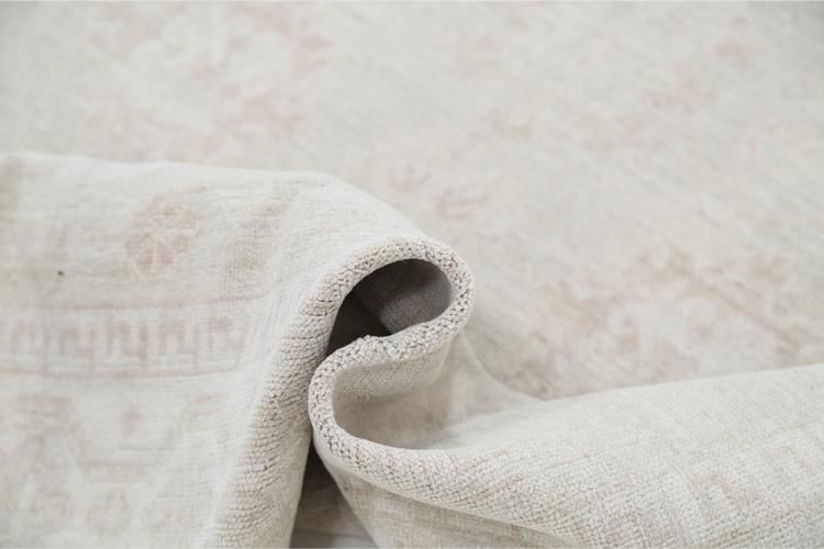 Hand Knotted Khotan Wool Rug - 6' 1" X 9' 2" 6' 1" X 9' 2" (185 X 280) / Grey / Wool
