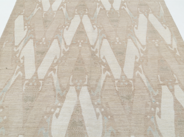 Hand Knotted Khotan Wool Rug - 6' 0" X 8' 9" 6' 0" X 8' 9" (183 X 267) / Taupe / Wool