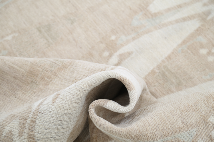 Hand Knotted Khotan Wool Rug - 6' 0" X 8' 9" 6' 0" X 8' 9" (183 X 267) / Taupe / Wool