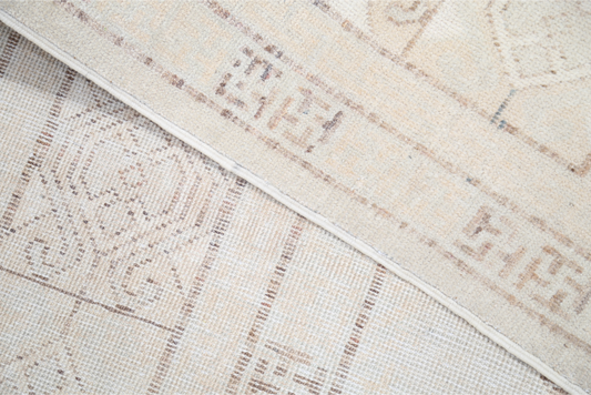 Hand Knotted Khotan Wool Rug - 8' 7" X 10' 10" 8' 7" X 10' 10" (262 X 330) / Ivory / Wool