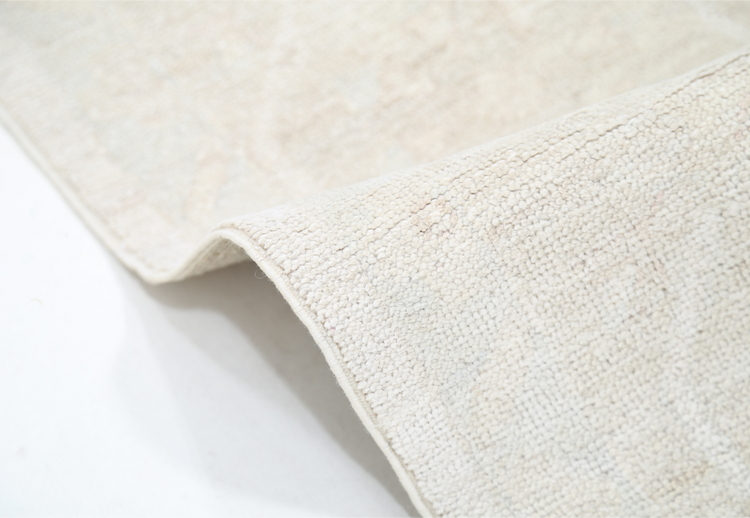 Hand Knotted Khotan Wool Rug - 8' 7" X 11' 7" 8' 7" X 11' 7" (262 X 353) / Ivory / Wool