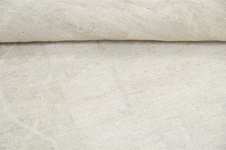 Hand Knotted Khotan Wool Rug - 8' 7" X 11' 7" 8' 7" X 11' 7" (262 X 353) / Ivory / Wool