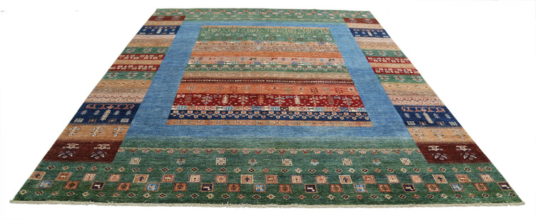 Hand Knotted Gabbeh Wool Rug - 8'2'' x 10'5''
