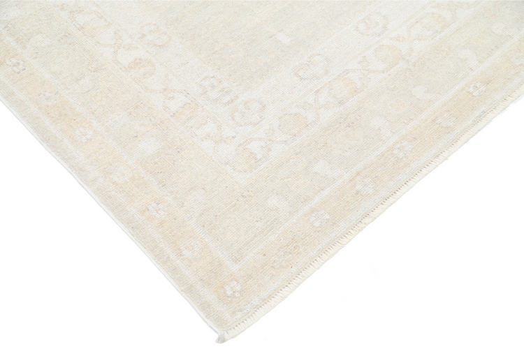 Hand Knotted Oushak Wool Rug - 8' 2" X 10' 4" 8' 2" X 10' 4" (249 X 315) / Grey / Wool