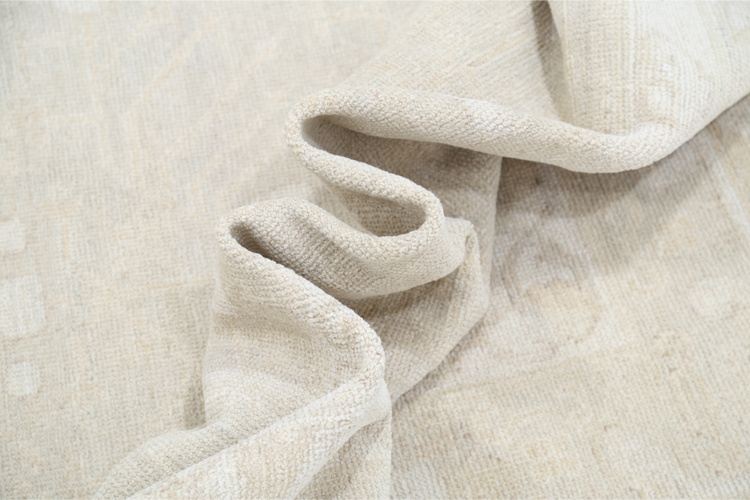 Hand Knotted Oushak Wool Rug - 8' 2" X 10' 4" 8' 2" X 10' 4" (249 X 315) / Grey / Wool