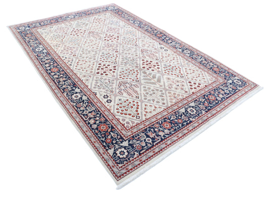 Hand Knotted Heritage Pak Persian Wool Rug - 6'1'' x 9'2''