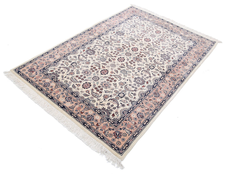 Hand Knotted Heritage Pak Persian Wool Rug - 4'2'' x 6'1''