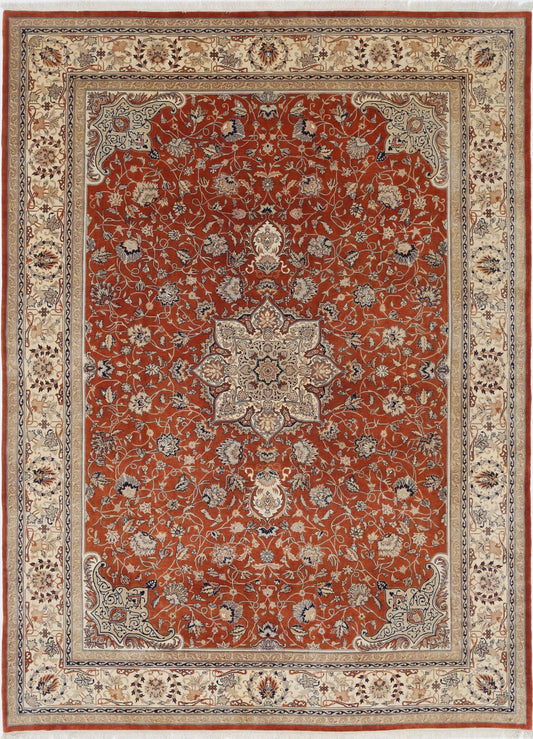 Hand Knotted Heritage Fine Persian Style Wool Rug - 10'2'' x 13'10''