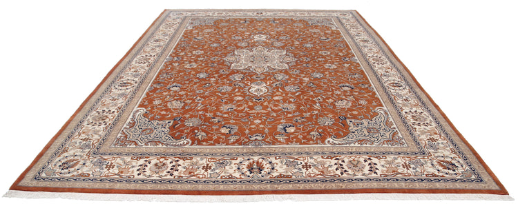Hand Knotted Heritage Fine Persian Style Wool Rug - 10'2'' x 13'11''