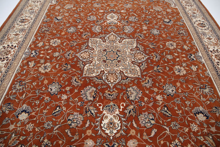 Hand Knotted Heritage Fine Persian Style Wool Rug - 10'2'' x 13'11''