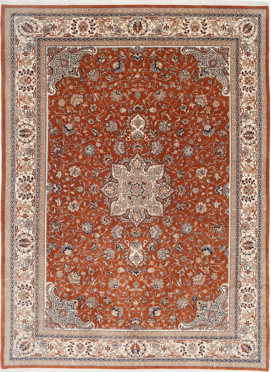 Hand Knotted Heritage Fine Persian Style Wool Rug - 10'2'' x 13'11''