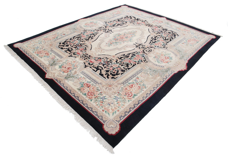 Hand Knotted Heritage Aubusson Wool Rug - 8'0'' x 9'10''
