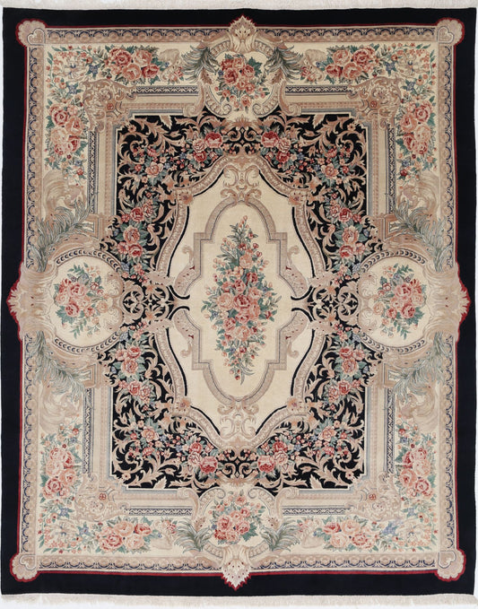 Hand Knotted Heritage Aubusson Wool Rug - 8'0'' x 9'10''
