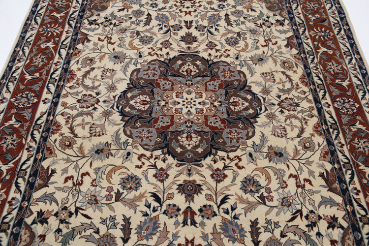 Hand Knotted Heritage Fine Persian Style Wool Rug - 6'0'' x 8'11''
