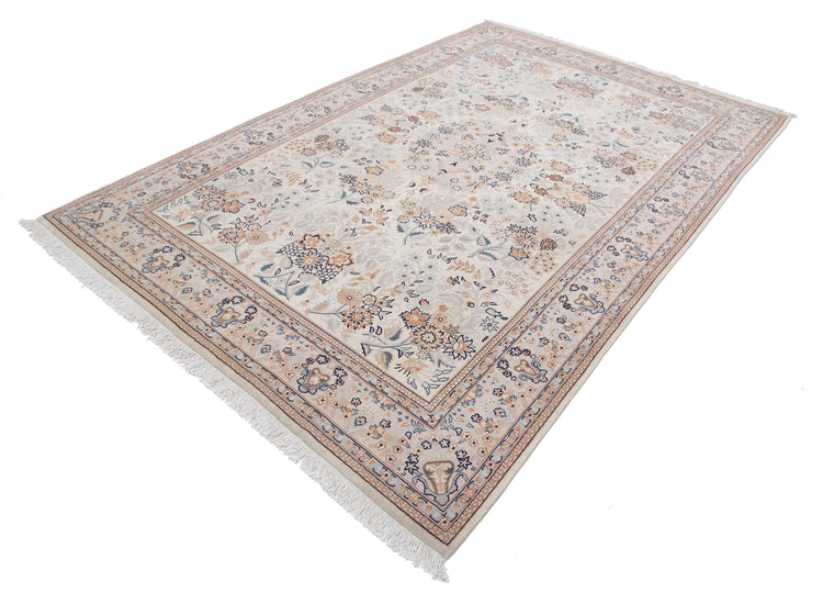 Hand Knotted Heritage Fine Persian Style Wool Rug - 6'0'' x 9'0''
