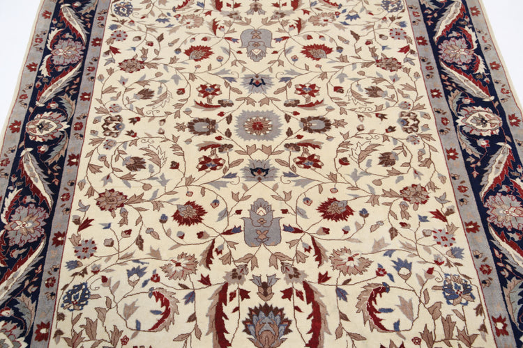 Hand Knotted Heritage Fine Persian Style Wool Rug - 5'0'' x 7'5''