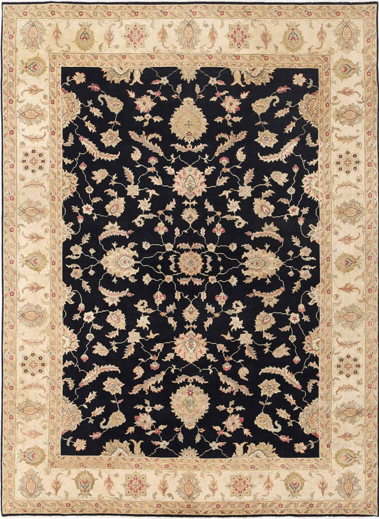 Hand Knotted Ziegler Wool Rug - 9'10'' x 13'6''