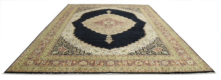 Hand Knotted Ziegler Wool Rug - 9'10'' x 13'7''