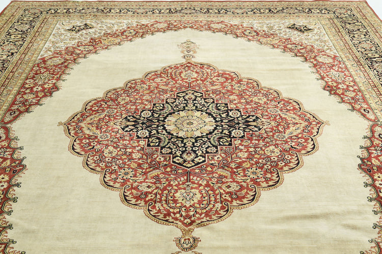 Hand Knotted Ziegler Wool Rug - 9'9'' x 13'7''