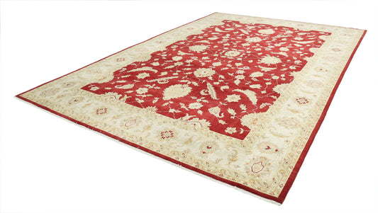 Hand Knotted Ziegler Wool Rug - 9'10'' x 14'0''