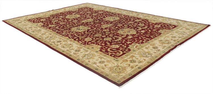 Hand Knotted Ziegler Wool Rug - 9'9'' x 13'10''