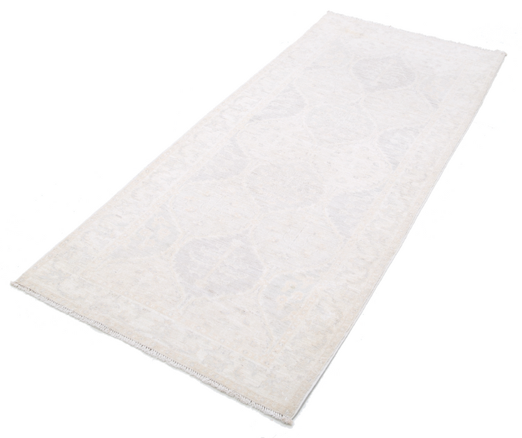 Hand Knotted Serenity Wool Rug - 2' 9" X 6' 4" 2' 9" X 6' 4" (84 X 193) / Grey / Wool