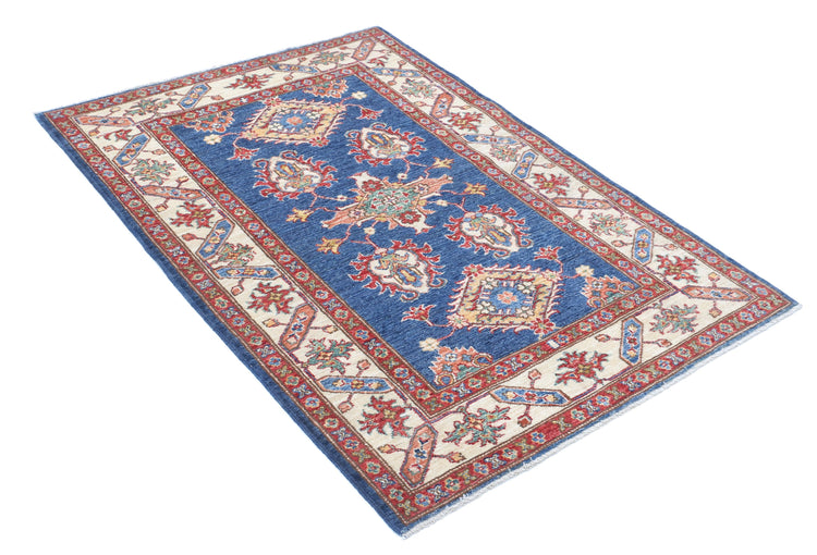 Hand Knotted Royal Kazak Wool Rug - 3'6'' x 5'0''