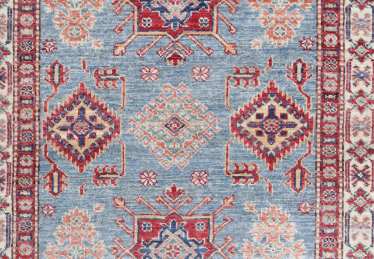 Hand Knotted Royal Kazak Wool Rug - 3'4'' x 5'4''