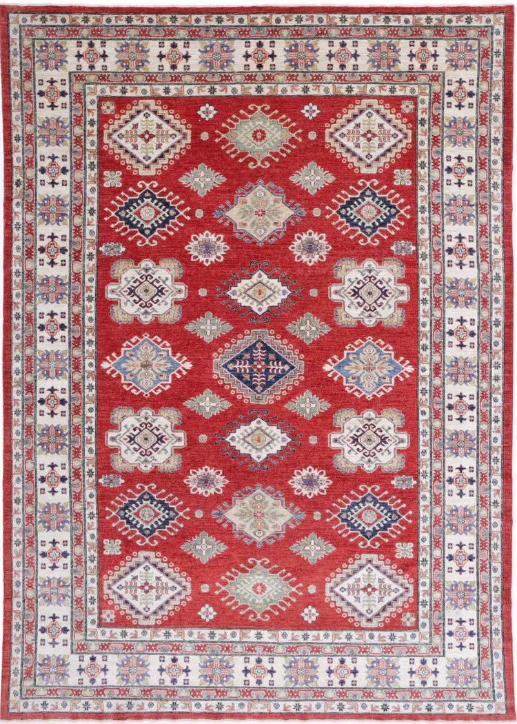 Hand Knotted Royal Kazak Wool Rug - 8'10'' x 12'10''
