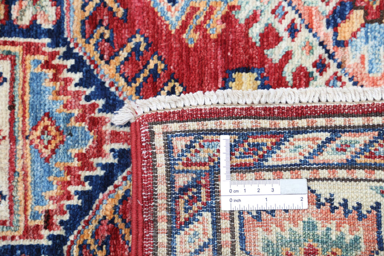 Hand Knotted Royal Kazak Wool Rug - 3'5'' x 5'2''