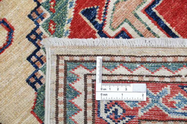 Hand Knotted Royal Kazak Wool Rug - 2'5'' x 6'7''